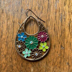 Dangly Flower Earrings